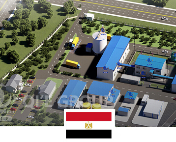 Usine de traitement d'huile de soja en Égypte