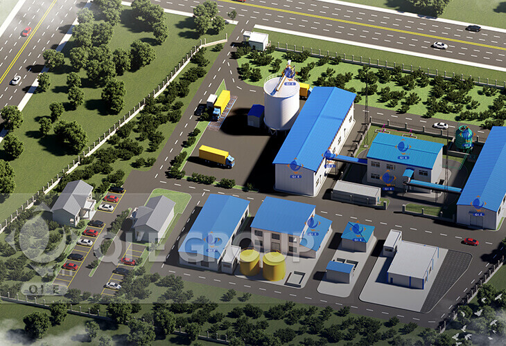 Usine de traitement d'huile de soja en Égypte