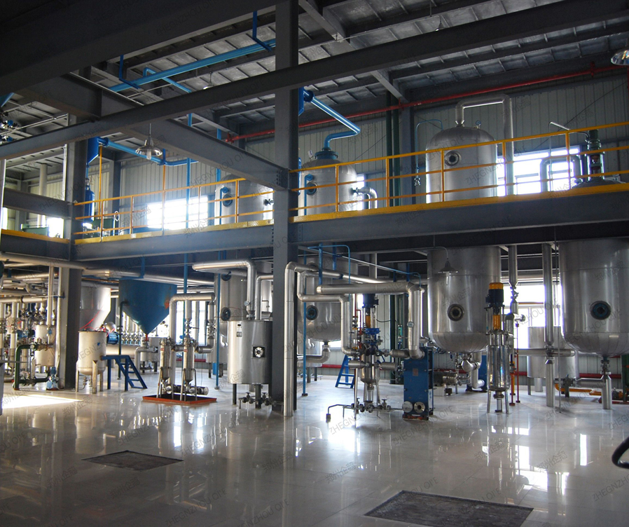 Usine de raffinage d'huile de soja